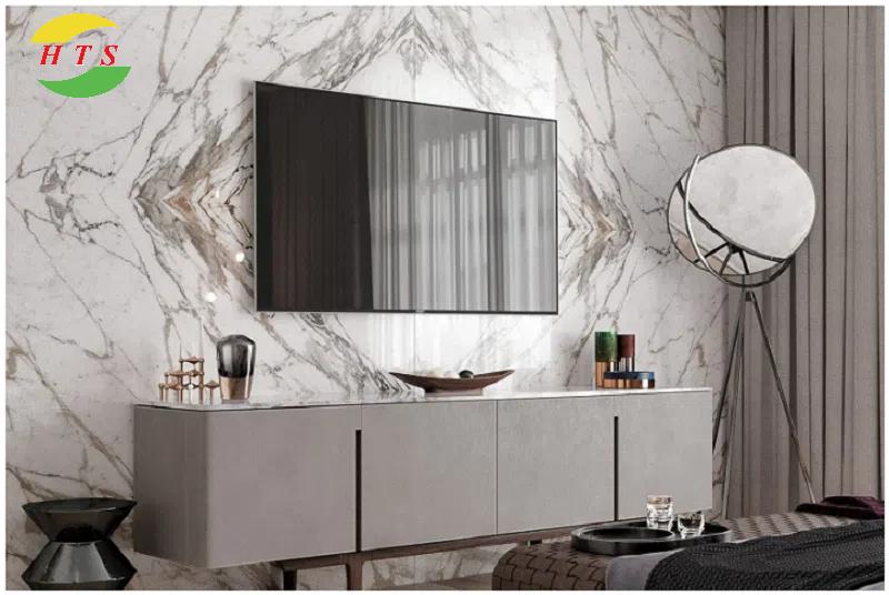 Vách Tivi Ốp Đá Cẩm Thạch (Marble)