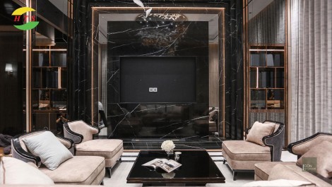 Tranh Đá Marble Đối Xứng: Tuyệt Tác Tự Nhiên Nâng Tầm Không Gian Thượng Lưu