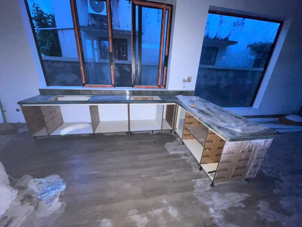Đá Thạch Anh Ốp Bàn Bếp, Lavabo Đẹp -Chị Hiền Lý Nhân Hà Nam