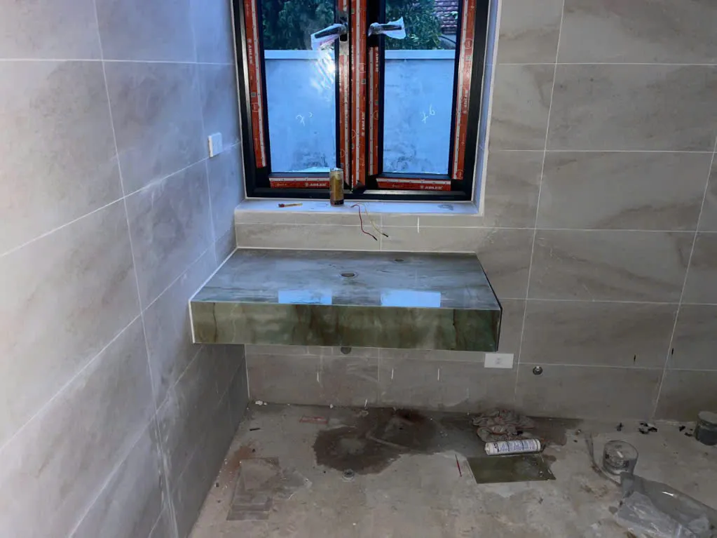 Đá Thạch Anh Ốp Bàn Bếp, Lavabo Đẹp -Chị Hiền Lý Nhân Hà Nam