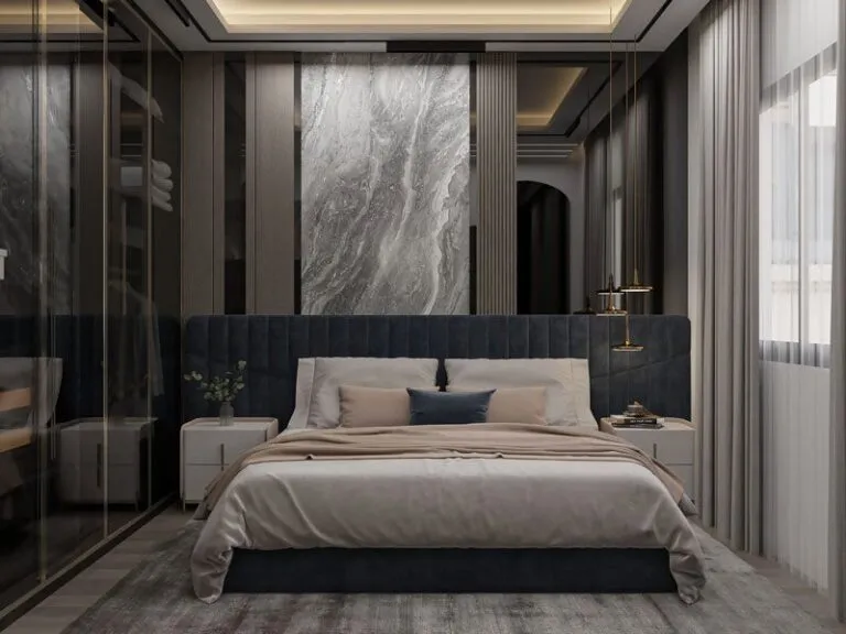đá ốp tường phòng ngủ