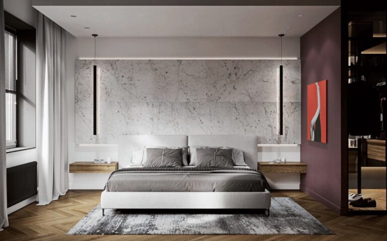 đá ốp tường phòng ngủ