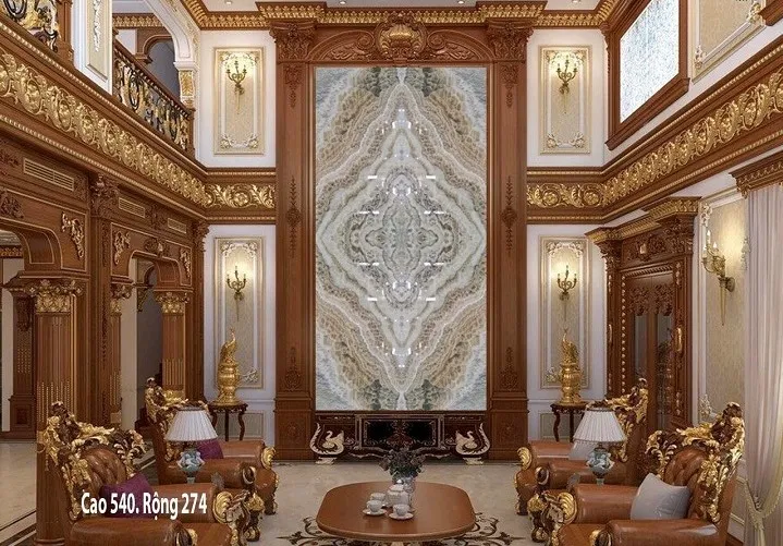 Không Gian Phòng Khách Đẹp Hơn Với Đá Thông Tầng