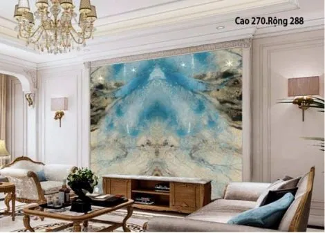 Top 5 Mẫu Tranh Đá Ốp Tường Phòng Khách Chuẩn Phong Thủy Cho Gia Chủ Mệnh Mộc