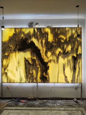 Cung cấp & thi công tranh đá sơn thủy xuyên sáng tại khu đô thị Him Lam Thường Tín