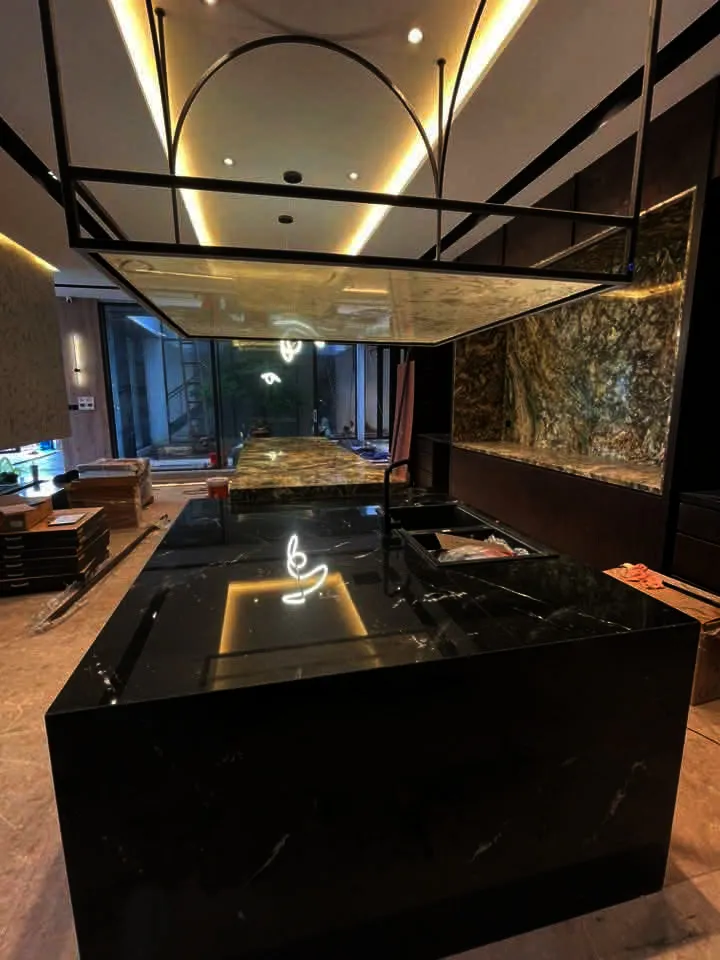 Thi Công Đá Granite Mascalzone Ốp Bếp Bền Đẹp Sang Trọng Tại Hải Phòng .