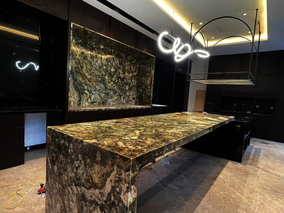 Thi Công Đá Granite Mascalzone Ốp Bếp Bền Đẹp Sang Trọng Tại Hải Phòng .