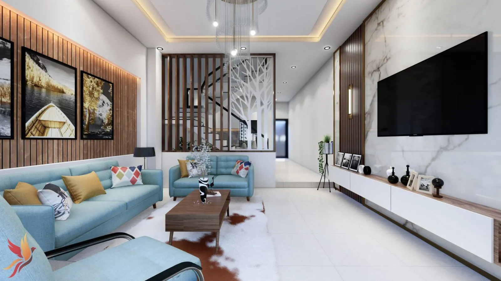 Mẫu thiết kế nội thất phòng khách nhà