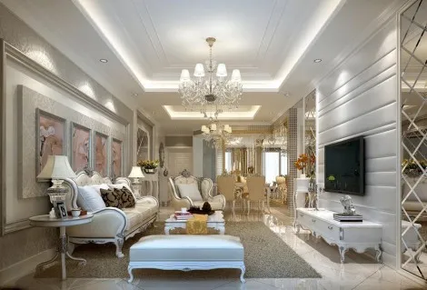 10+ Mẫu Thiết Kế Phòng Khách Tân Cổ Điển 25 m2 Cực Đỉnh