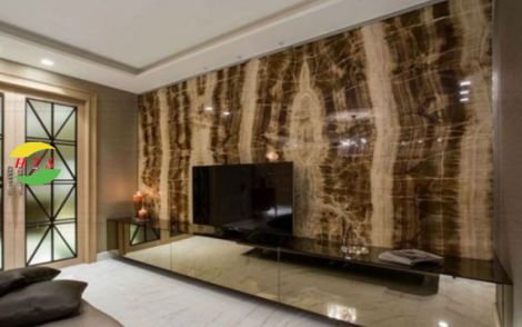 Tranh Đá Ốp Tường Phòng Khách Hà Nội: Onyx Xuyên Sáng & Đá Đối Xứng Cao Cấp Tạo Điểm Nhấn Sang Trọng