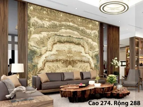 Tranh đá xuyên sáng onyx đa sắc: Điểm nhấn lộng lẫy cho trang trí nội thất