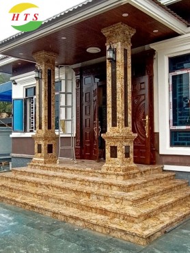 Tranh Đá Granite Ốp Cột Ngoài Cửa – Xu Hướng Kiến Trúc Mặt Tiền Đẳng Cấp Cho Dinh Thự Và Biệt Thự Cao Cấp