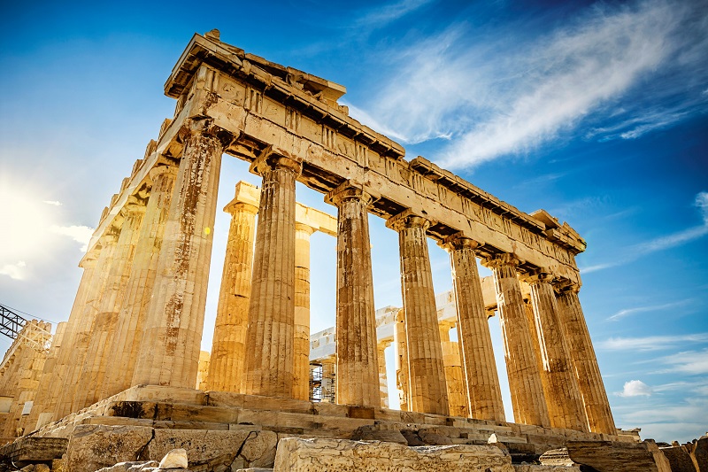 Đá marble tự nhiên xây đền parthenon