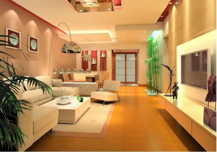 Phòng Khách Với Điểm Nhấn Màu Sắc