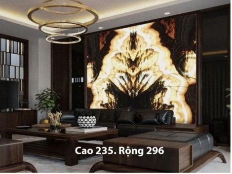 Tranh đá xuyên sáng onyx: Đỉnh cao của nghệ thuật trong trang trí nội thất