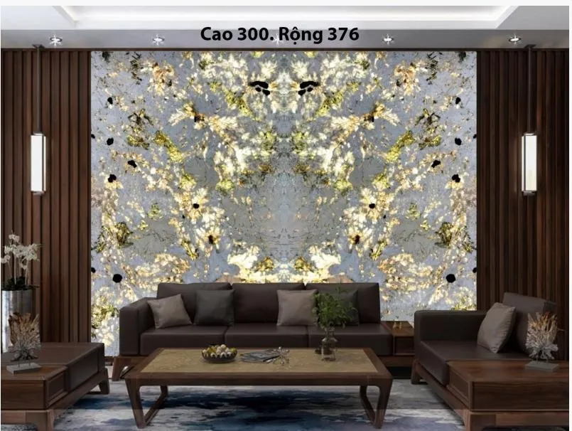 Tranh đá đối xứng thạch anh