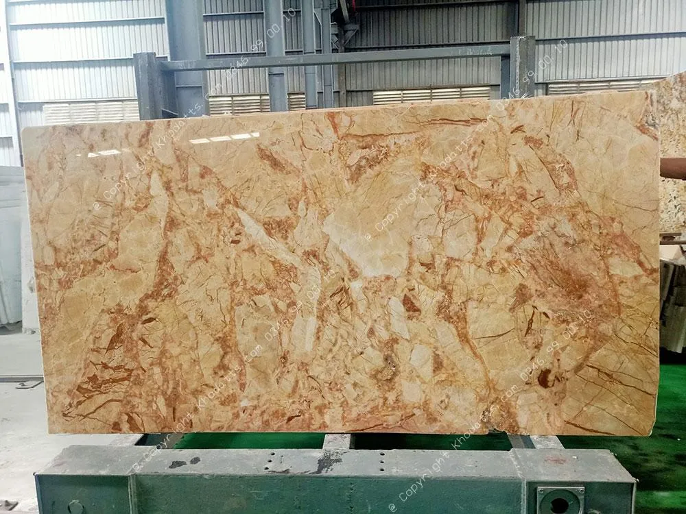 Tranh đá Marble màu vàng