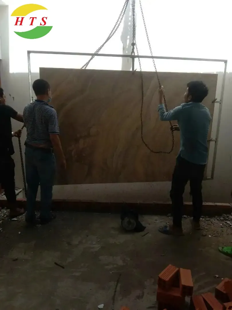 thi công tranh đá