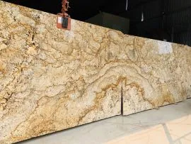   Tranh đá đối xứng Granite Màu Vàng