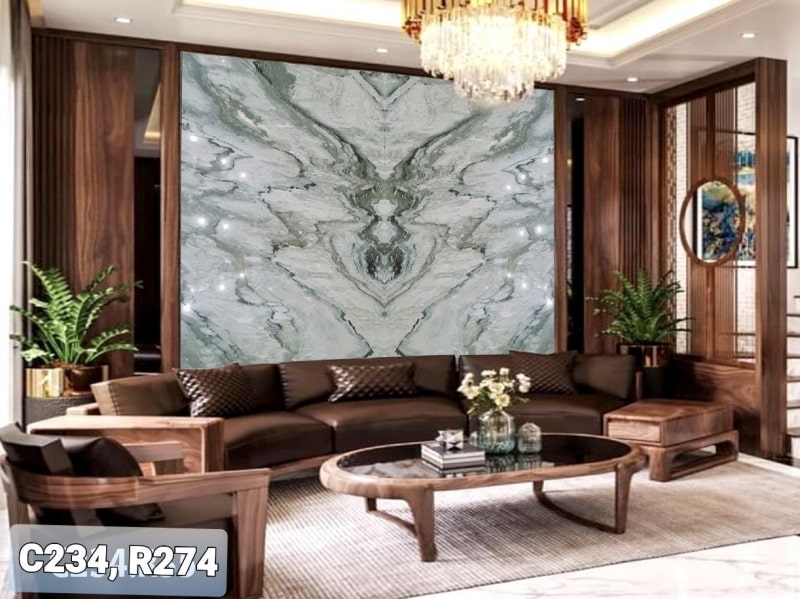 Tranh đá đối xứng marble