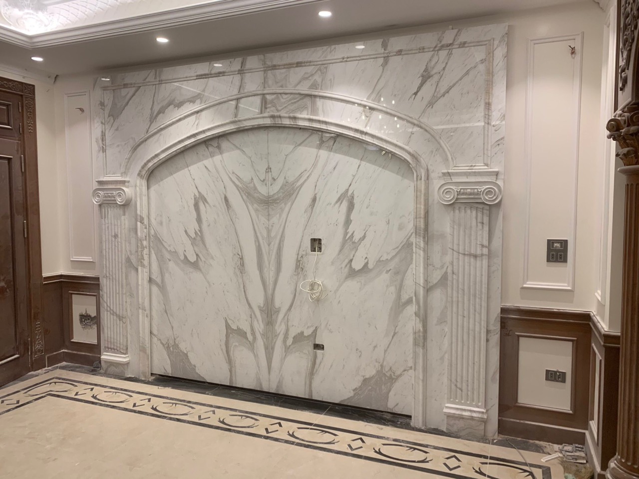 Tranh đá marble ốp tường phòng khách