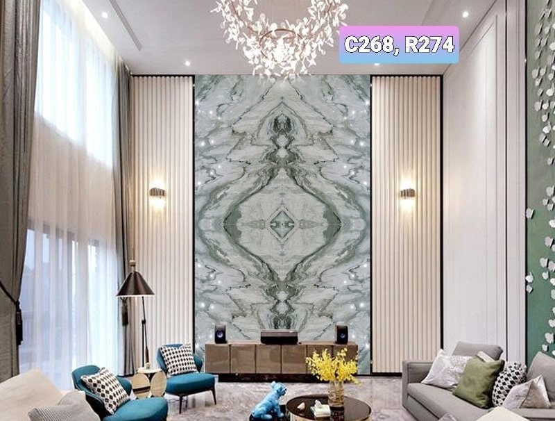 tranh đá marble thông tầng