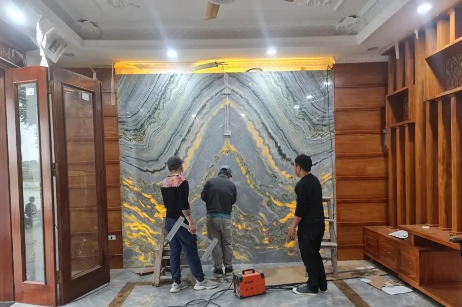 Tranh đá xuyên sáng marble