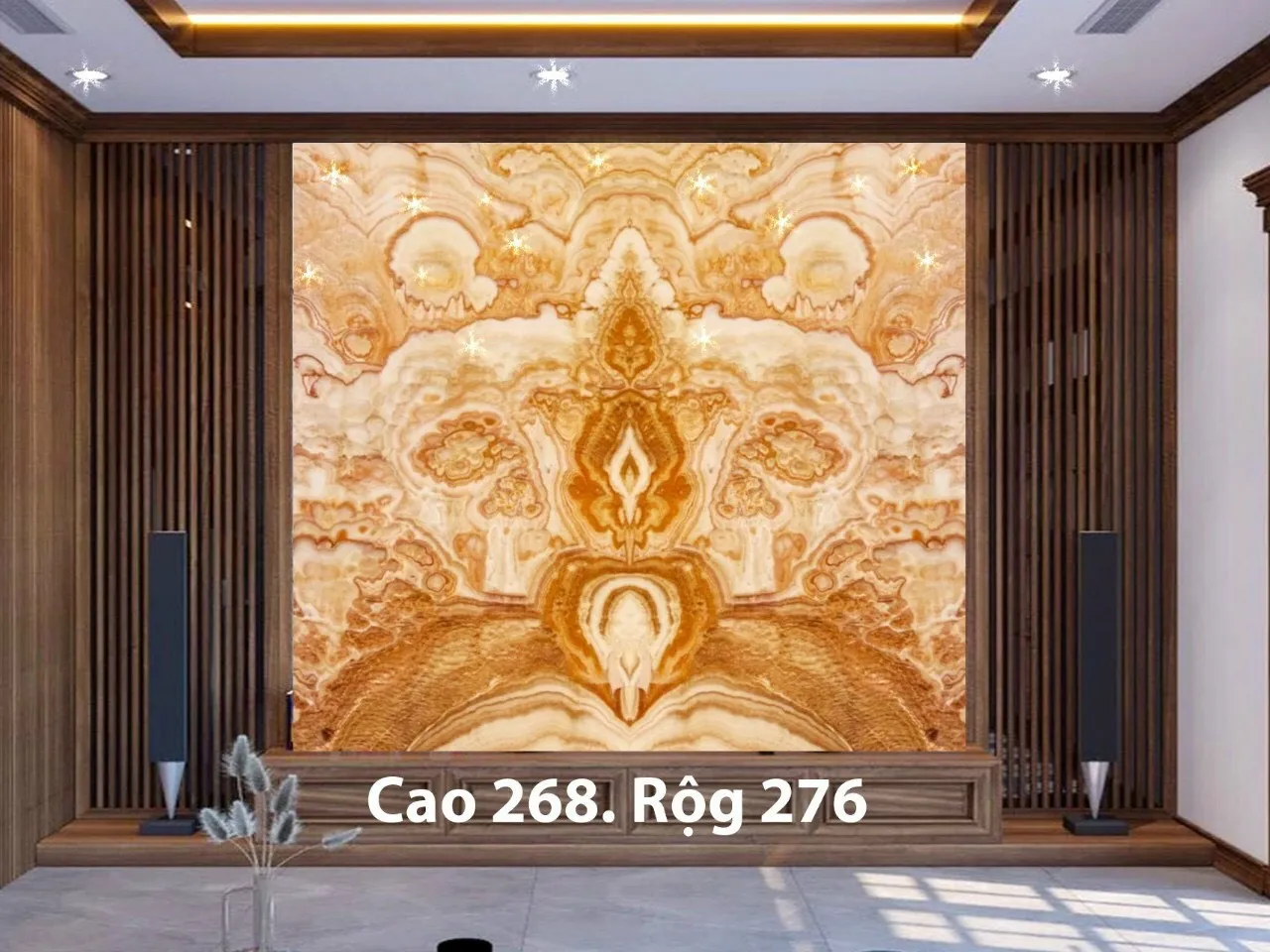 Tranh Đá Ốp Tường Phòng Khách