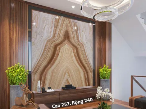 Tranh Đá Xuyên Sáng Màu Nâu Đậm