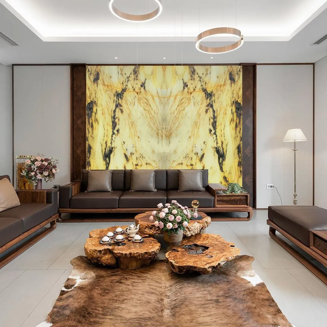 Top 5 Mẫu Tranh Đá Ốp Tường Phòng Khách Chuẩn Phong Thủy Cho Gia Chủ Mệnh Mộc