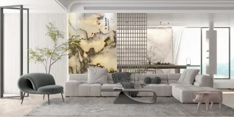 Tranh Đá Tự Nhiên Ốp Vách Tivi Đẹp, Hiện Đại Và Hợp Xu Hướng