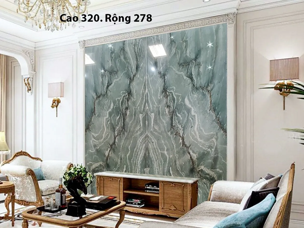 Tranh Đá Ốp Tường Sử Dụng Làm Background Tivi