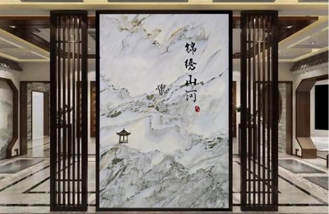 Tranh đá sơn thủy tự nhiên TDST-HT05