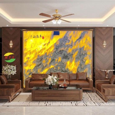 Tranh Đá Sơn Thủy Xuyên Sáng Ốp Phòng Khách Và Văn Phòng – Xu Hướng Nội Thất Sang Trọng 2026