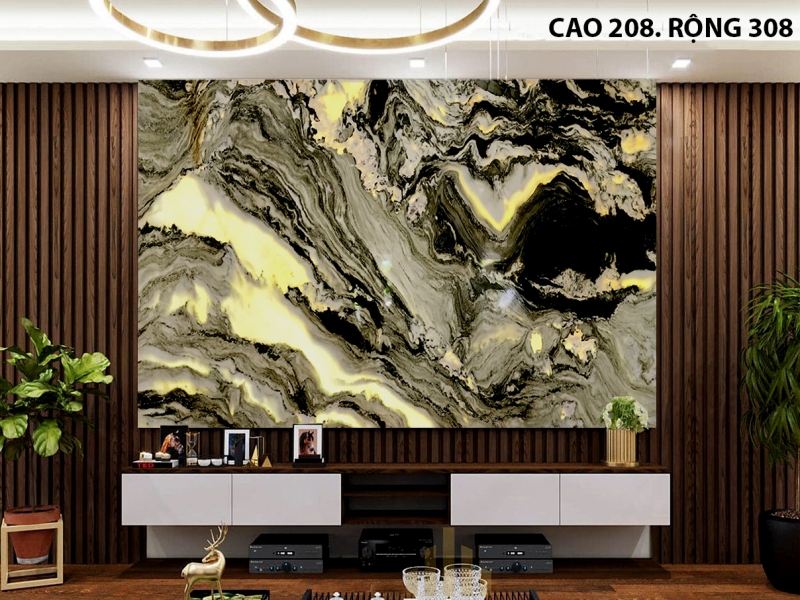 Tranh Đá Sơn Thuỷ Ốp Tường Phòng Khách Sang Trọng Và Độc Đáo