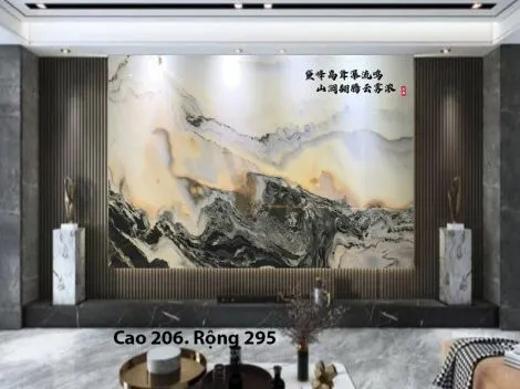 Tranh đá Sơn Thuỷ Tự Nhiên Xuyên Sáng HD-03