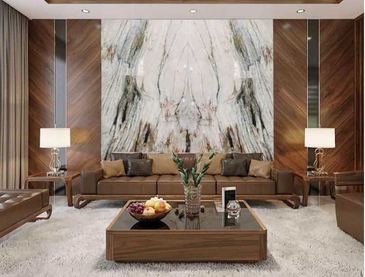 ốp tường phòng khách