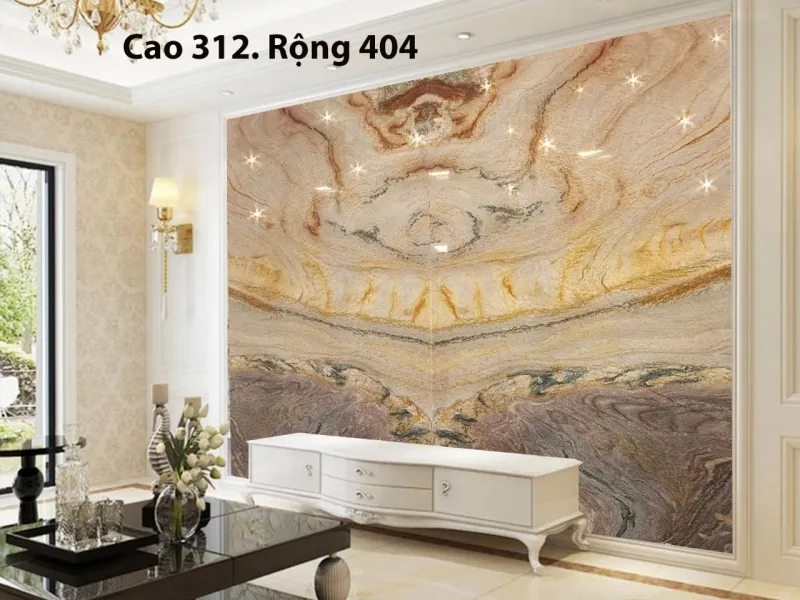 Sử dụng tranh đá thạch anh để tạo điểm nhấn cho nội thất căn hộ chung cư cao cấp