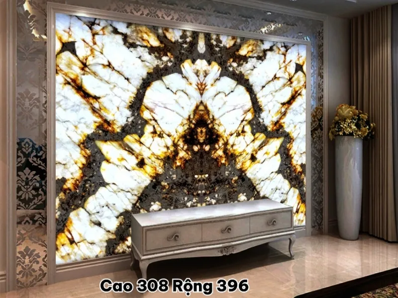 Tranh đá đối xứng thạch anh