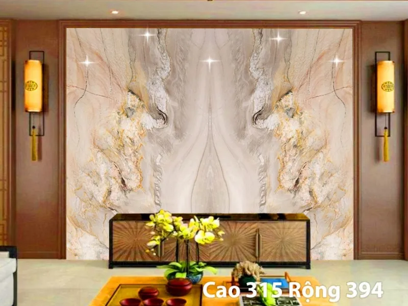 tranh đá màu vàng kem