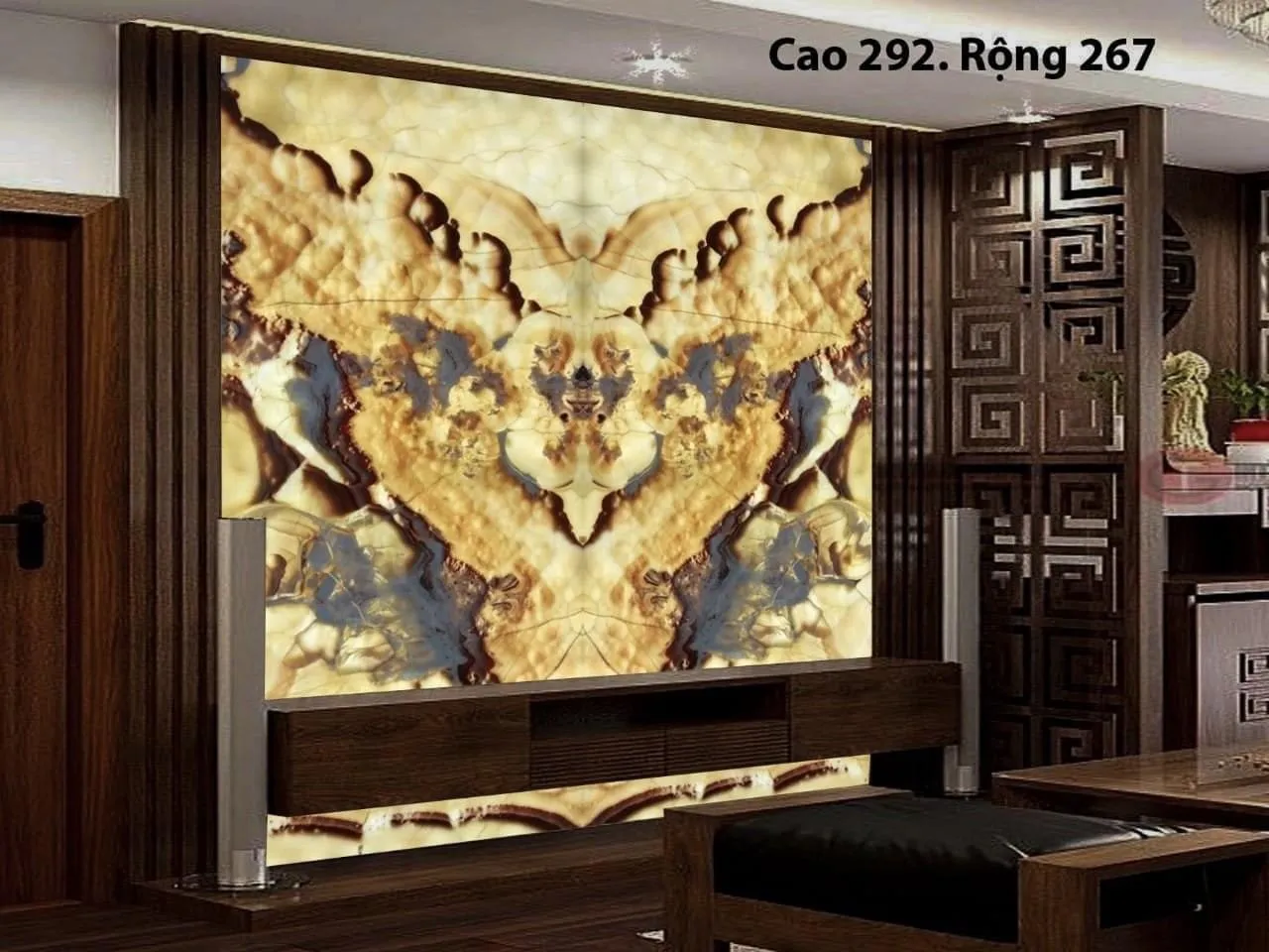 Tranh đá xuyên sáng tự nhiên