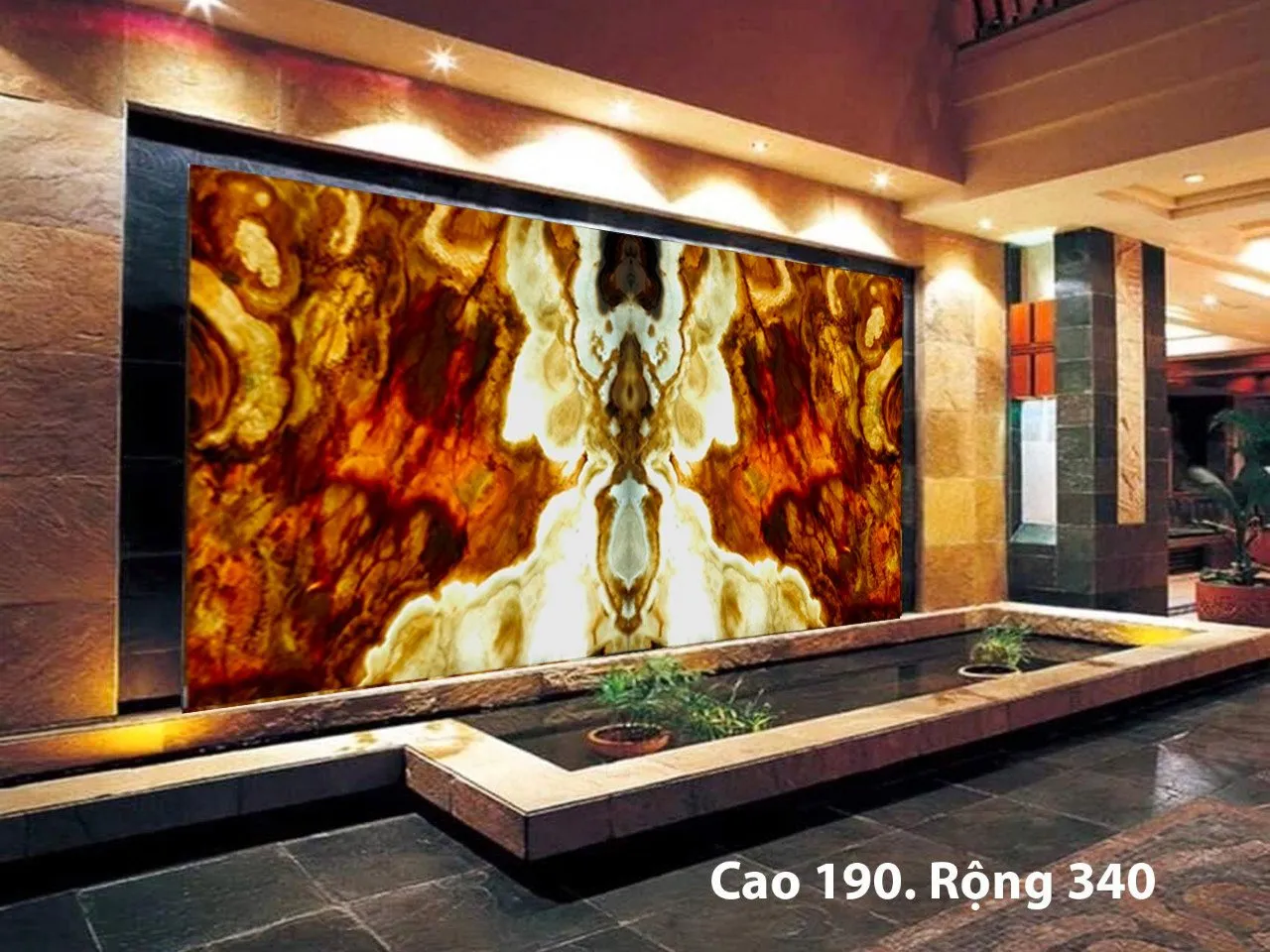 Tranh đá xuyên sáng đối xứng