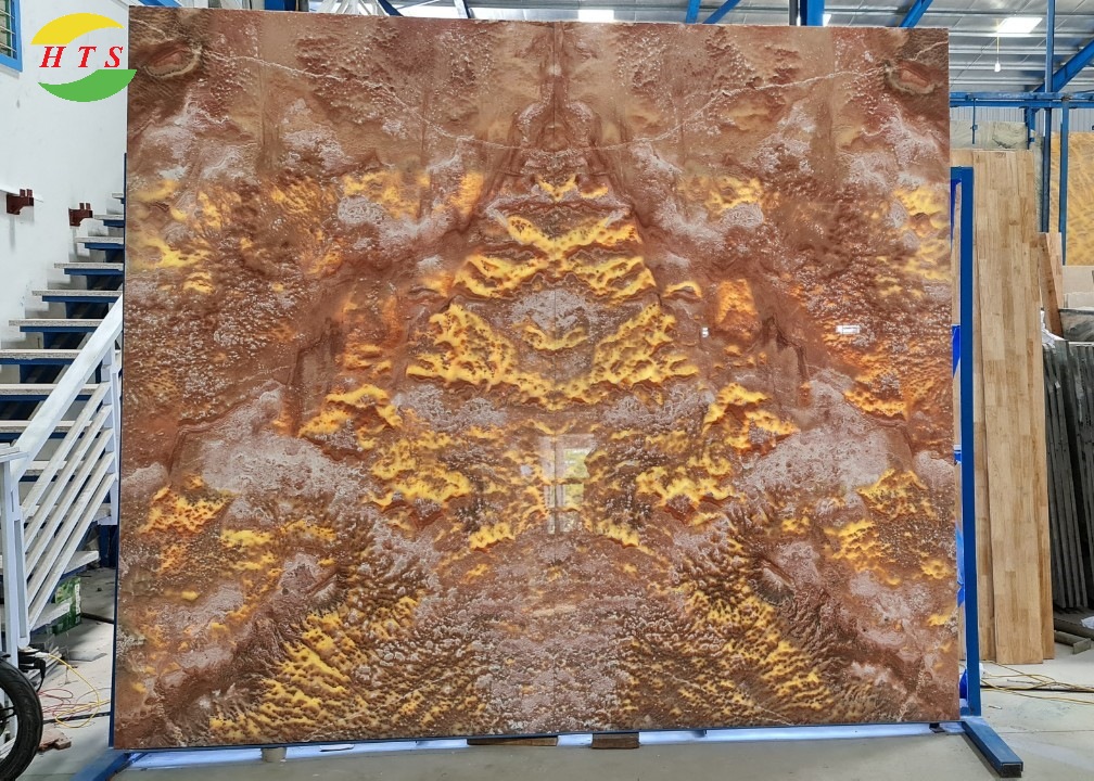 Tranh Đá Xuyên Sáng Màu Đỏ Vàng