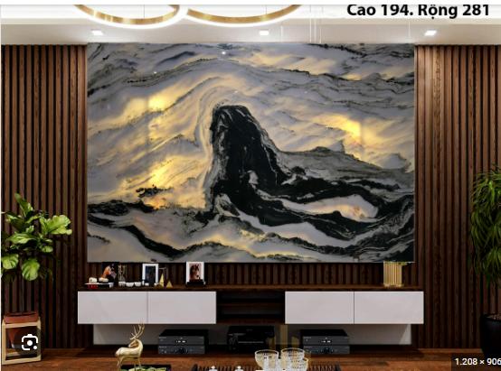 35+ mẫu đá ốp vách tivi phòng khách hiện đại sang trọng nhất 2024