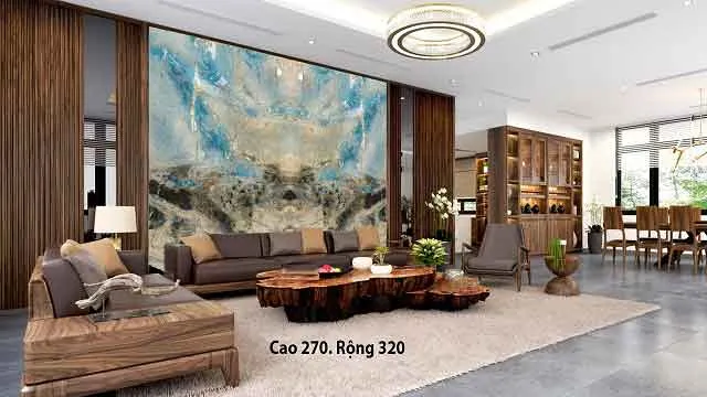 ĐÁ ỐP TƯỜNG PHÒNG KHÁCH
