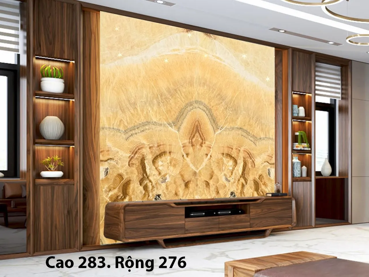 Khám Phá Sự Khác Biệt Khi Trang Trí Phòng Khách Bằng Đá Tự Nhiên