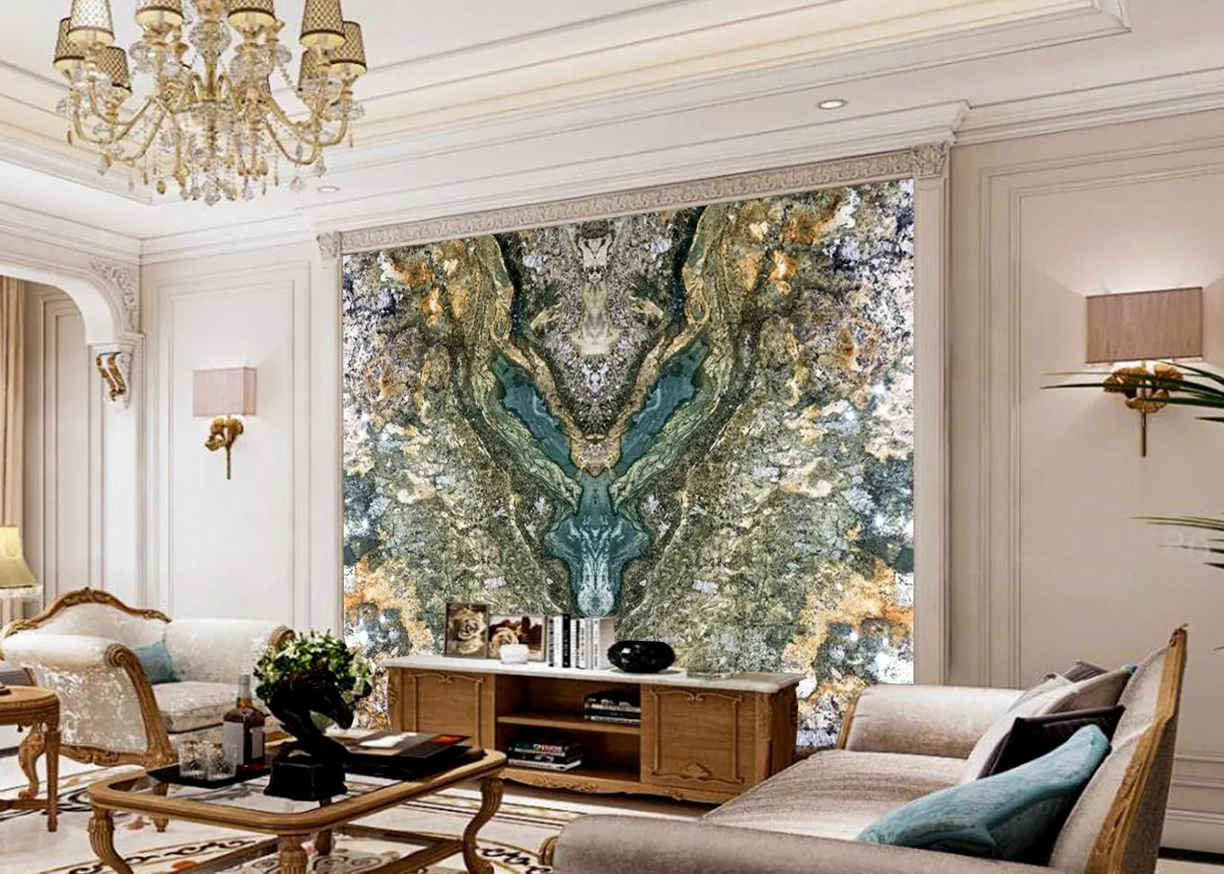 Tranh đá đối xứng