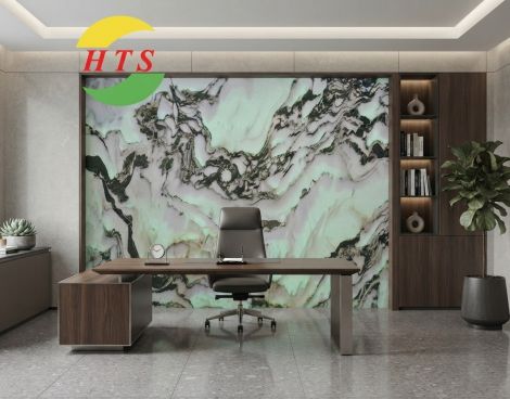 Tranh đá sơn thủy xuyên sáng TDSTXS-HTS123