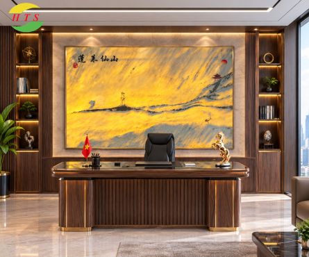 Tranh đá sơn thủy tự nhiên màu trắng xám