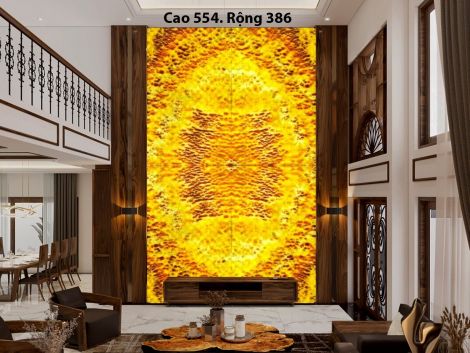 Lung linh tranh đá xuyên sáng tại biệt thự anh Hùng Ninh Bình 
